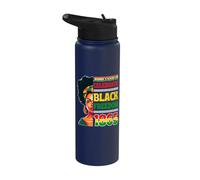 Juneteenth Celebra la libertà nera 1865 Diritti civili africani Stainless Steel Insulated Water Bottle