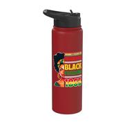 Juneteenth Celebra la libertà nera 1865 Diritti civili africani Stainless Steel Insulated Water Bottle
