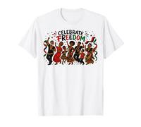 Juneteenth Celebrate Freedom African American Family Maglietta