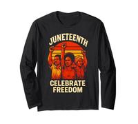 Juneteenth Celebrate Freedom Day African & Storia nera Maglia a Manica
