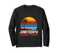 Juneteenth Celebrate Freedom Vintage Black History Maglia a Manica