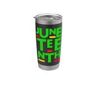 Juneteenth Celebrate il 1865 Black King Queen Melanin Boy Girl Bicchiere termico in acciaio inox doppia parete