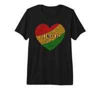 Juneteenth, Cuore, Parola, Nuvola Maglietta Premium