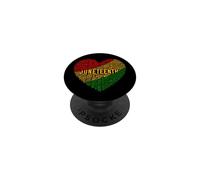 Juneteenth, cuore, parola, nuvola PopSockets PopGrip Adesivo