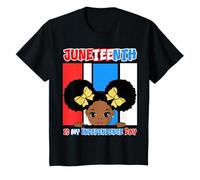 Juneteenth è Il Mio Giorno dell'indipendenza Little Miss Black Queen Maglietta