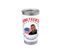 Juneteenth è la mia indipendenza re melanina papà ragazzo figlio ragazzi Bicchiere termico in acciaio inox doppia parete
