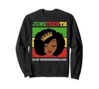 Juneteenth è la mia Regina Nera del Giorno dell'indipendenza Felpa
