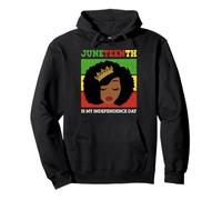 Juneteenth è la mia Regina Nera del Giorno dell'indipendenza Felpa con Cappuccio