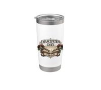 Juneteenth Emancipation Day Freedom 1865 Bicchiere termico in acciaio inox doppia parete