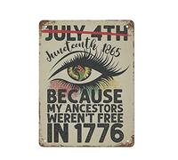 Juneteenth Eye African American Black Lives Matter Retro Targa in metallo Poster in metallo Targa vintage Targa per caffè Bar Home Decorazioni per esterni Cucina Ferro Pittura Cafe Club Man Cave Wall
