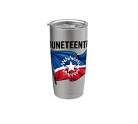 Juneteenth Flag Freedom Day Celebration Bicchiere termico in acciaio inox doppia parete