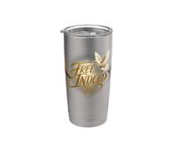Juneteenth Free Indeed Dove Broken Chain Bicchiere termico in acciaio inox doppia parete