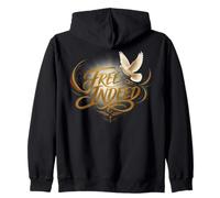 Juneteenth Free Indeed Dove Broken Chain Felpa con Cappuccio