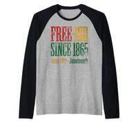 Juneteenth Free-Ish Since 1865 Freedom Day Maglia con Maniche Raglan