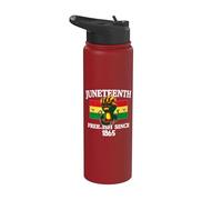 Juneteenth Free-Ish Since 1865 Stainless Steel Insulated Water Bottle