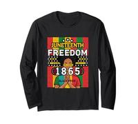Juneteenth Freedom 1865 Black Pride 19 giugno Maglia a Manica