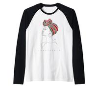 Juneteenth Freedom Day Black Woman Head Wrap Maglia con Maniche Raglan