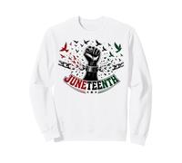 Juneteenth Freedom Day Emancipation Fist Felpa