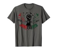 Juneteenth Freedom Day Emancipation Fist Maglietta
