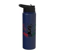 Juneteenth Freedom Day Emancipation Fist Stainless Steel Insulated Water Bottle