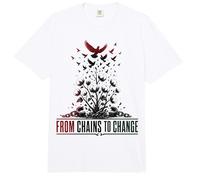 Juneteenth Freedom Day from Chains to Change Comfort Colors Adult Heavyweight T-Shirt