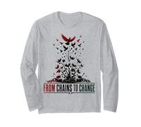 Juneteenth Freedom Day from Chains to Change Maglia a Manica
