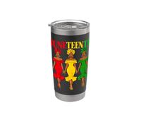 Juneteenth Heritage delle donne nere afroamericane Black Pride Bicchiere termico in acciaio inox doppia parete