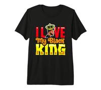 Juneteenth I Love My Black King Uomini Marito Figlio Fratello Bruh Maglietta Premium