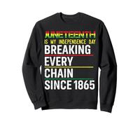 Juneteenth Is My Independence Day 1865 Mamma papà Bambino Ragazza Felpa