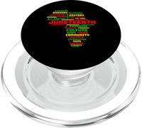 Juneteenth Mappa dell'Africa 1865 RBG Colori Nero Storia PopSockets PopGrip per MagSafe