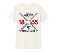 Juneteenth Nero Uomini Donne Ragazzi & Ragazze Independence Freedom Maglietta Premium