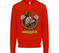 Juneteenth Nero Vive Materia Storia Bambini Felpa Maglione