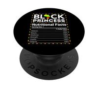 Juneteenth Princess Black Baby Girl Valori Nutrizionali PopSockets PopGrip Adesivo