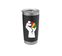Juneteenth Pugno di potere nero Juneteenth Bicchiere termico in acciaio inox doppia parete