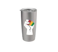 Juneteenth Pugno di potere nero Juneteenth Bicchiere termico in acciaio inox doppia parete
