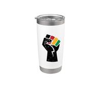 Juneteenth Pugno di potere nero Juneteenth Bicchiere termico in acciaio inox doppia parete