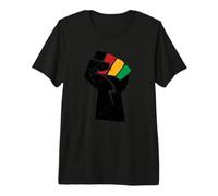 Juneteenth Pugno di Potere Nero Juneteenth Maglietta Premium