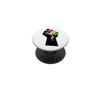 Juneteenth Pugno di potere nero Juneteenth PopSockets PopGrip Adesivo