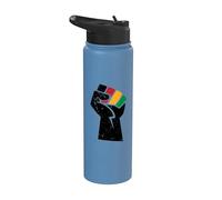 Juneteenth Pugno di potere nero Juneteenth Stainless Steel Insulated Water Bottle