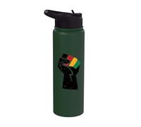 Juneteenth Pugno di potere nero Juneteenth Stainless Steel Insulated Water Bottle