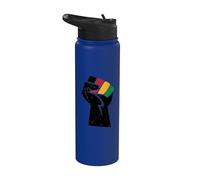 Juneteenth Pugno di potere nero Juneteenth Stainless Steel Insulated Water Bottle
