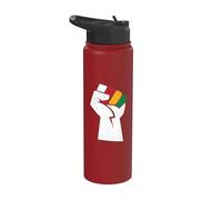 Juneteenth Pugno di potere nero Juneteenth Stainless Steel Insulated Water Bottle