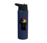 Juneteenth Pugno di potere nero Juneteenth Stainless Steel Insulated Water Bottle