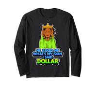 Juneteenth Queen Dollar Sign Funny Black Girl Magic Melanin Maglia a Manica