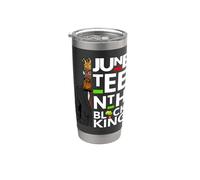 Juneteenth Re Nero Melanin Padre Papà Uomini Figlio Bruh Da Boy Bicchiere termico in acciaio inox doppia parete