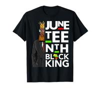 Juneteenth Re Nero Melanin Padre papà Uomini Figlio Bruh da Boy Maglietta