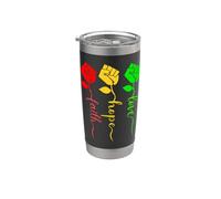 Juneteenth Re Nero Melanina Regina Fede Speranza Amore Potere Bicchiere termico in acciaio inox doppia parete