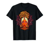 Juneteenth Regina Nera Belle Donne Melanina Ragazza Magia Maglietta