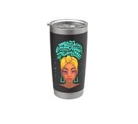 Juneteenth Regina Nera Belle Donne Melanina Regina Donna Bicchiere termico in acciaio inox doppia parete