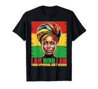 Juneteenth Regina Nera Donne Nere Africane Storia Nera Maglietta